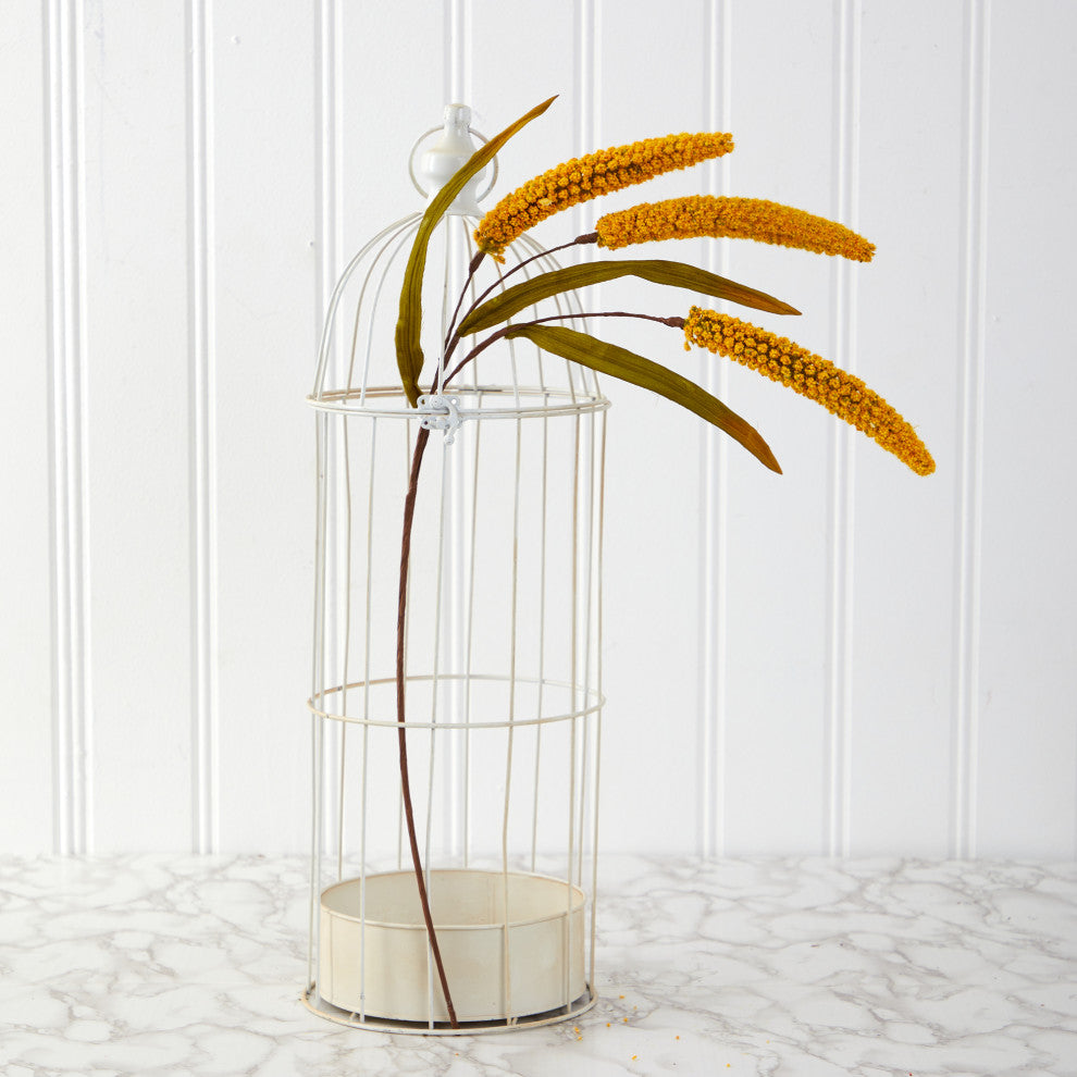 30" Sorghum Harvest Artificial Flower, Set of 12