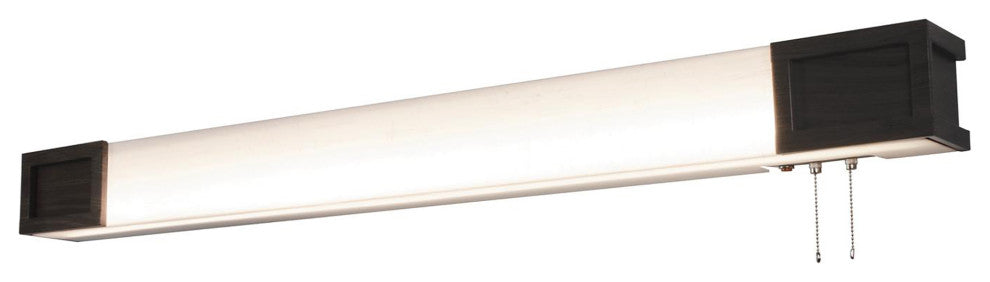 Marquette Overbed Light Fixture, Walnut Finish, 3'