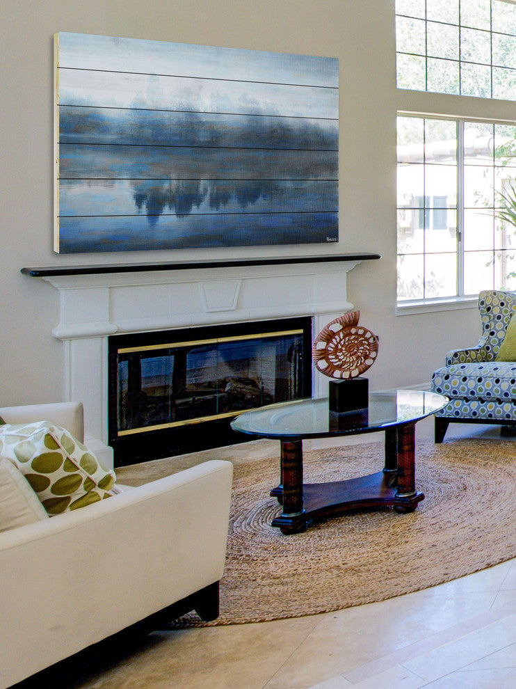 "Lake Marmont" Wall Art on Wood, 45"x30"