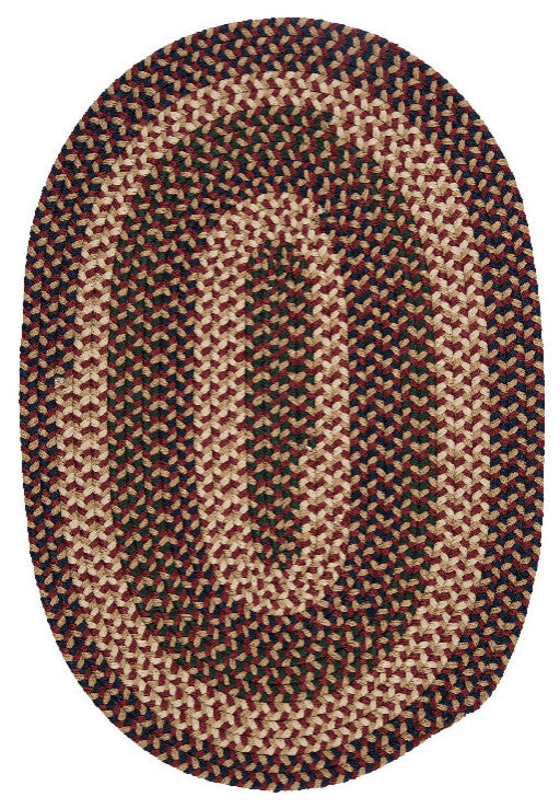 Colonial Mills Brook Farm BF92 Burgundy Traditional Area Rug, Round 10'x10'