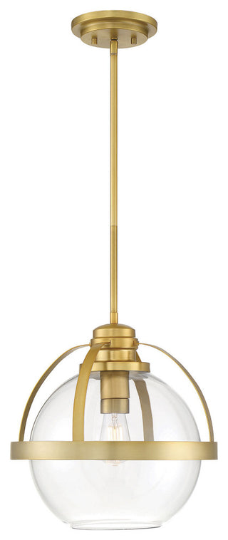 Pendleton 1-Light Pendant, Warm Brass