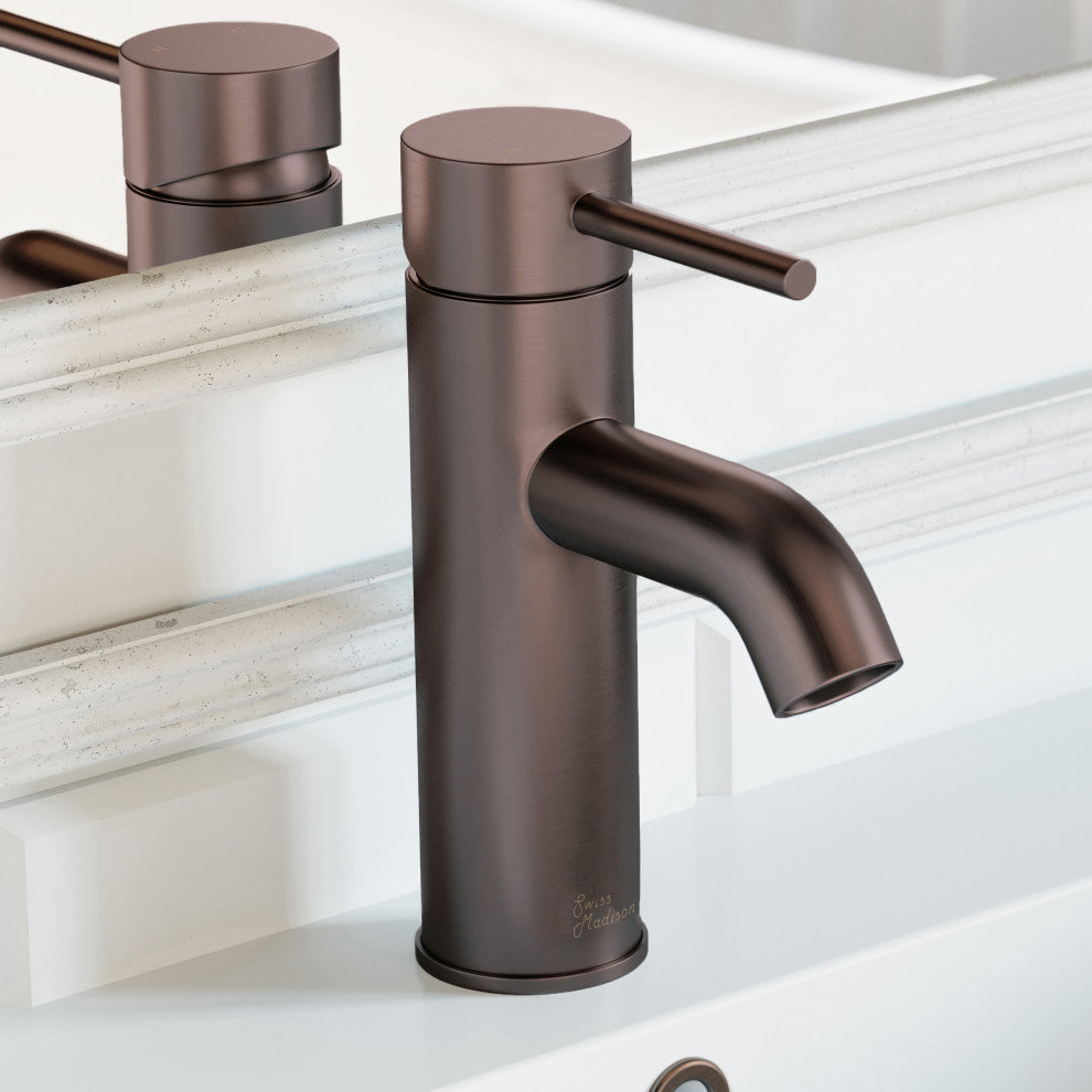 Ivy Single Hole Single Handle Bathroom Faucet, Oil Rubbed Bronze