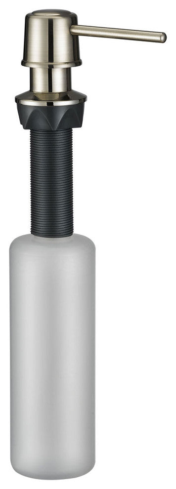 Modern Easy Refill Soap Dispenser 14oz, Brushed Nickel