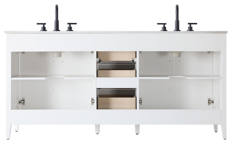 Elegant Lighting VF29372D Millie 72" - Chestnut Brown