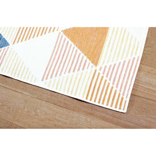 Plaza Triangles Reversible Indoor/ Outdoor Area Rug, Multi, 5'3"x7'3"