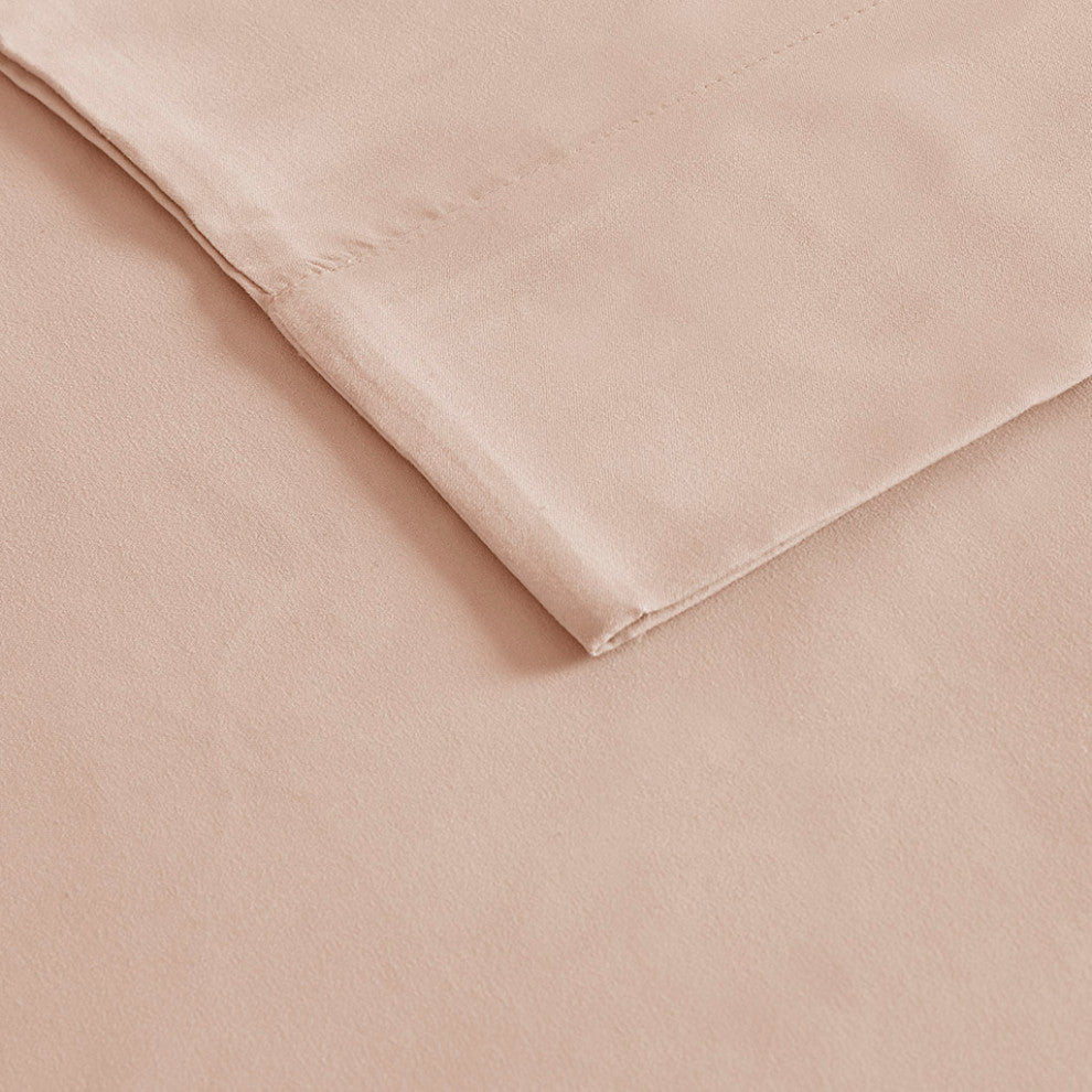 Madison Park Microcell 3M Scotchgard Moisture Treatment Sheet Set, Blush, Queen