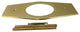 One-Hole Remodel Plate For Moen And Delta In Polished Brass