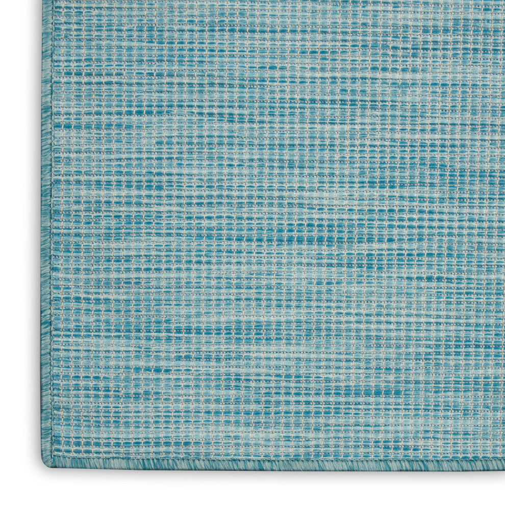 Nourison Positano Contemporary Area Rug, Aqua, 3'x5'