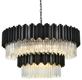 Home Living 40" Chandelier, Black