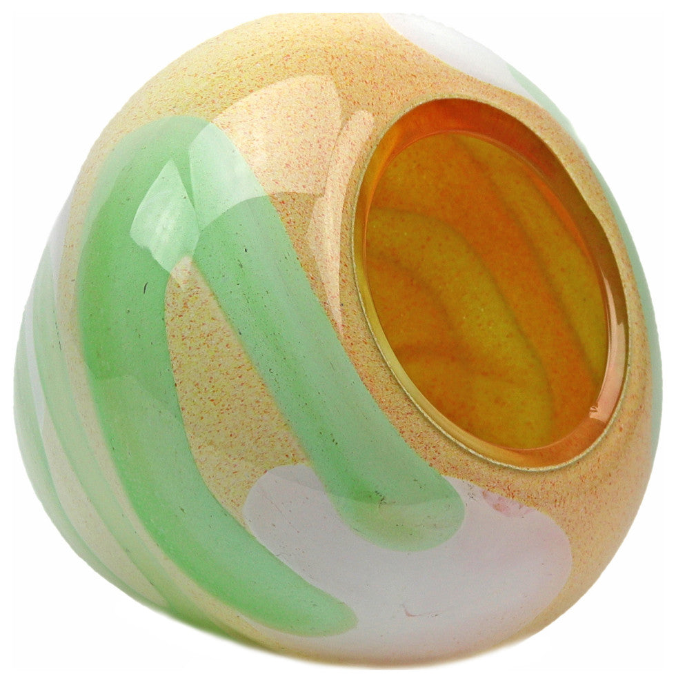 Capri Vase Yellow Green Opal