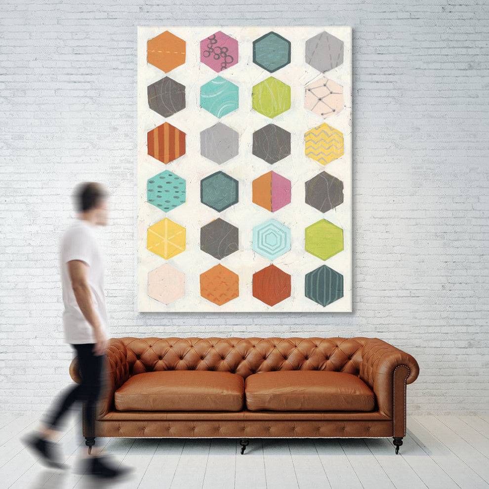 "Pattern Interaction I" Fine Art Giant Canvas Print, 54"x72"