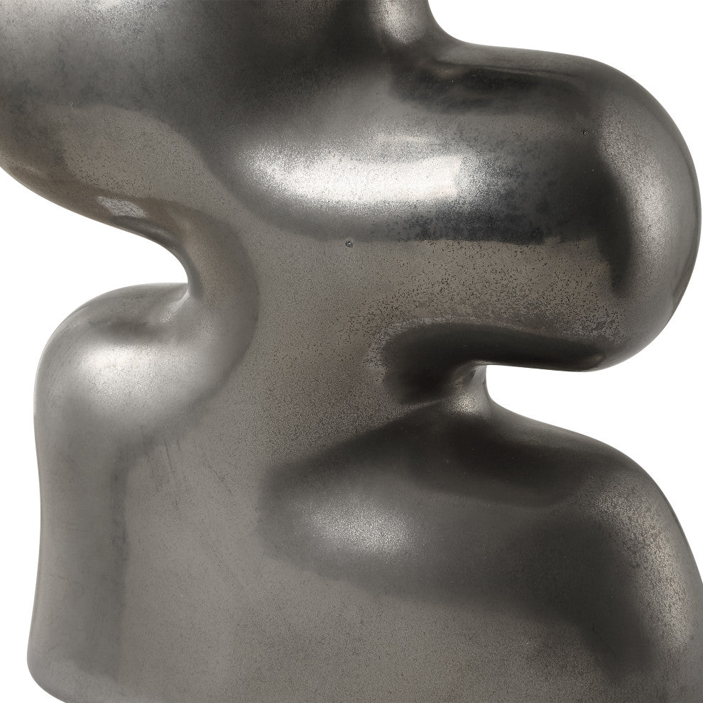 Uttermost Free Flowing Nickel Vases Set of 2