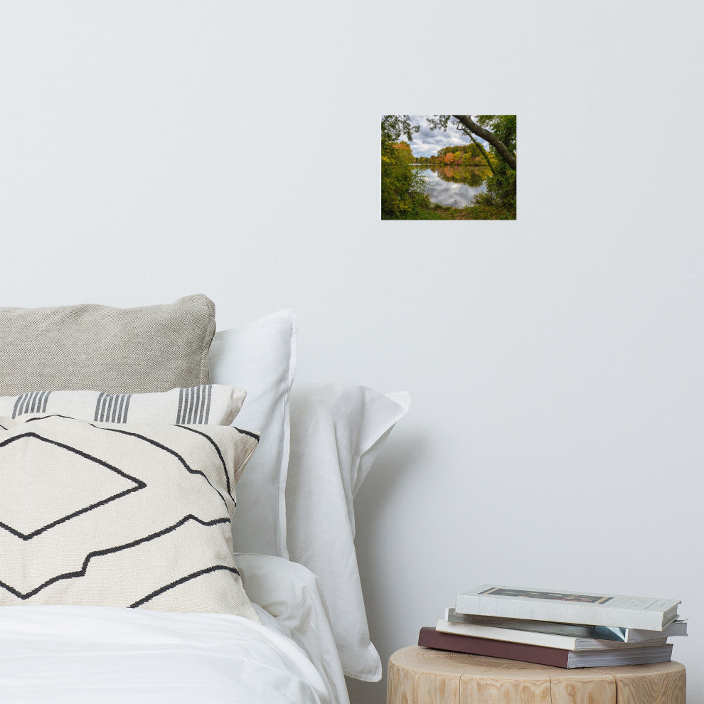 Lost in Autumn Color Landscape Photo, Rural Unframed Wall Art Print, 8" X 10"