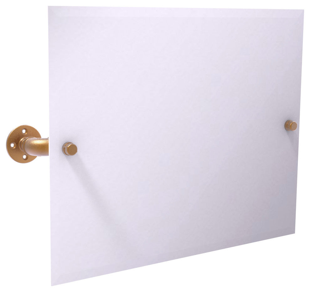 Pipeline Landscape Wall Mounted Tilt Mirror, Brushed Bronze