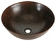 16" Espeso Redondo Copper Vessel Bathroom Sink by SoLuna, Rio Grande