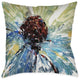 Laural Home Tricolor Daisy 18" X 18" Indoor Decorative Pillow