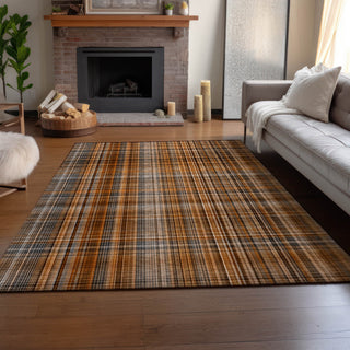 Premium Machine Washable Mayfield AMF541 Terracotta 5' x 7'6" Rug