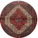 Ahgly Company Indoor Round Traditional Area Rugs, 3' Round