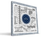 PST Nittany Lions Pictograph Canvas Print, 16"x16"