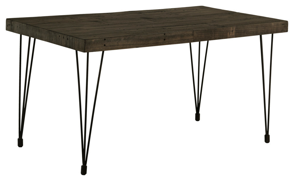 First of A Kind Boneta Dining Table Small  Weather Gray