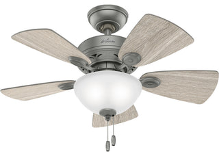 Matte Silver 34"Ceiling Fan from the Watson Collection