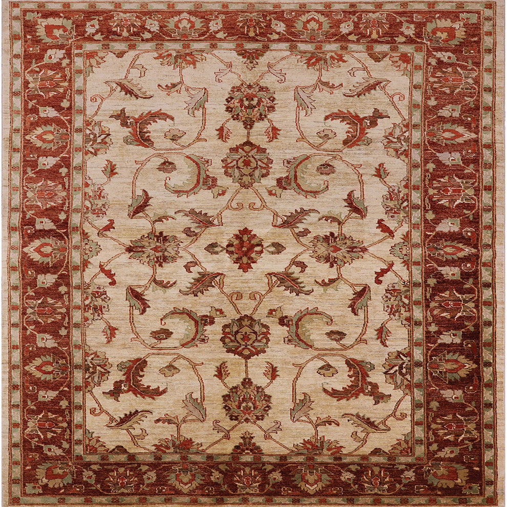 Ahgly Company Indoor Square Mid-Century Modern Area Rugs, 4' Square