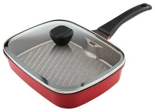 Huhu 11" Megastone Fry and Grill Pan Set, Rectangle