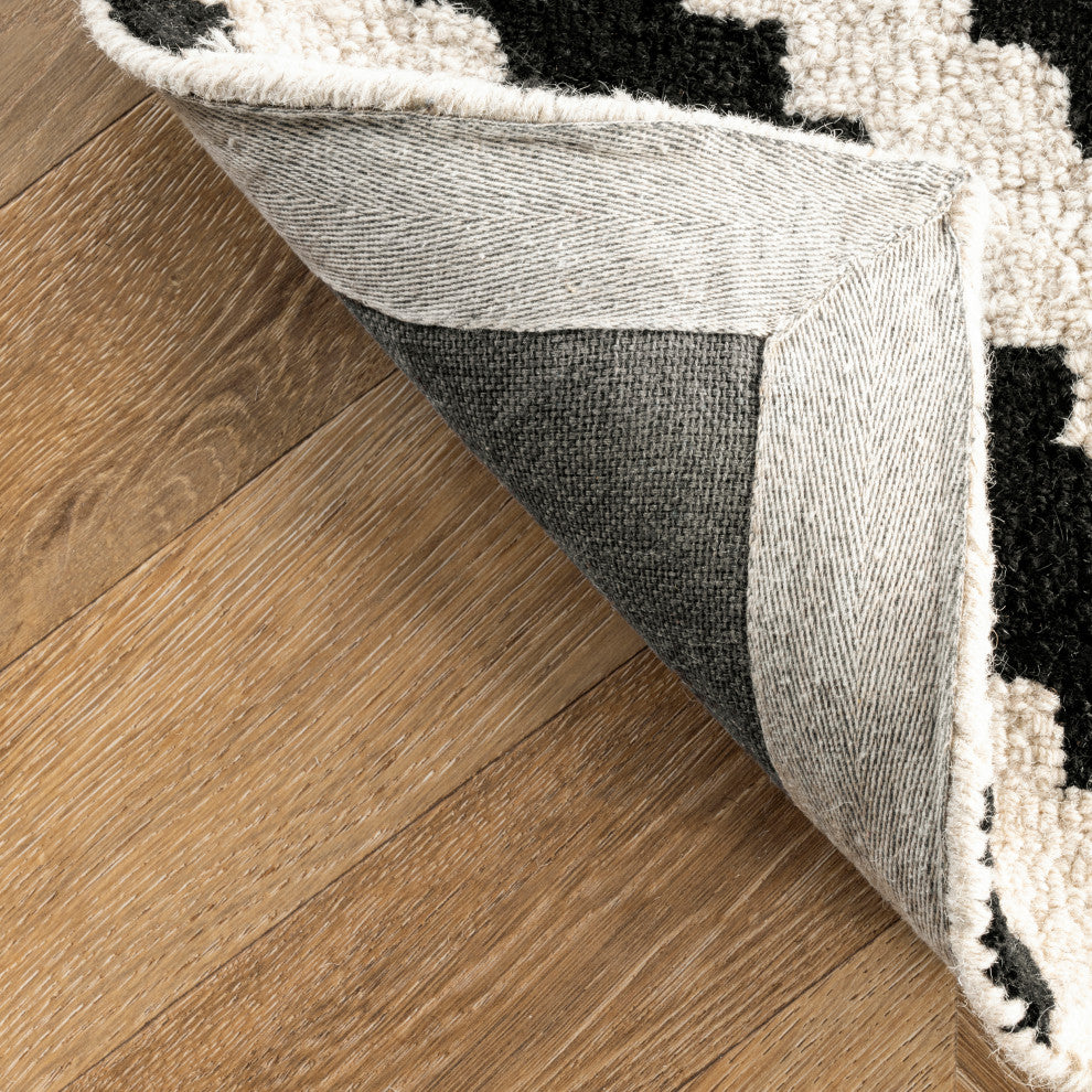 Nuloom Hand-Tufted Geometric Tuscan Rug, Beige 10'x14'