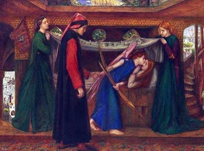 Dante Gabriel Rossetti Dante's Dream Wrapped Canvas, 21"x28"