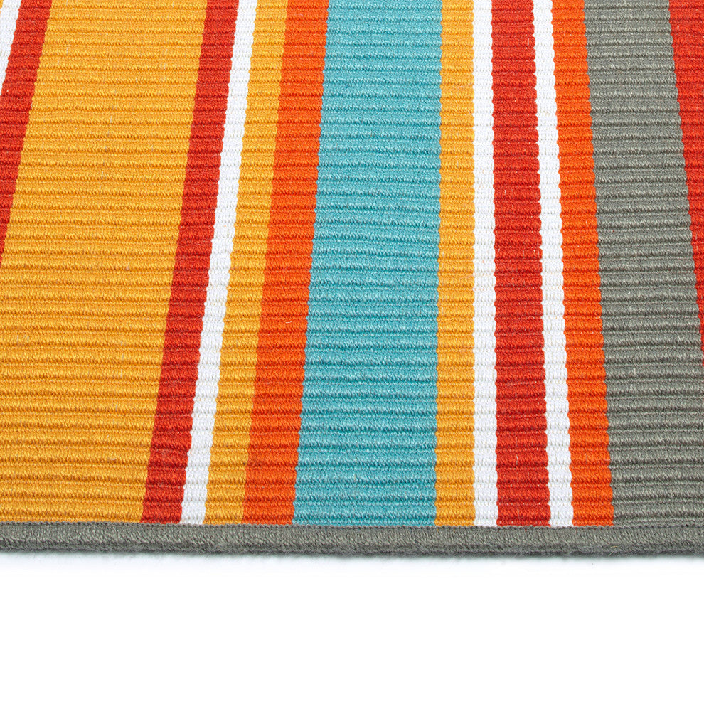 Voavah Orange 2' x 3' Rectangle Throw Rug