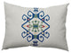 Southwest Medallion Decorative Throw Pillow, Dark Cobalt Blue, 14"x20"