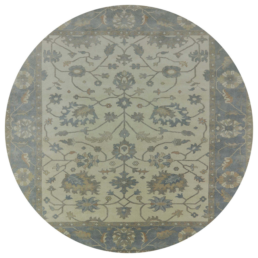 Ahgly Company Indoor Round Mid-Century Modern Area Rugs, 7' Round
