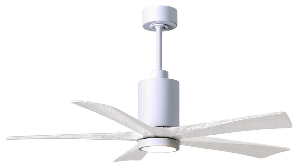 Matthews Fan Patricia-5 With Kit, Gloss White, 52", Matte White