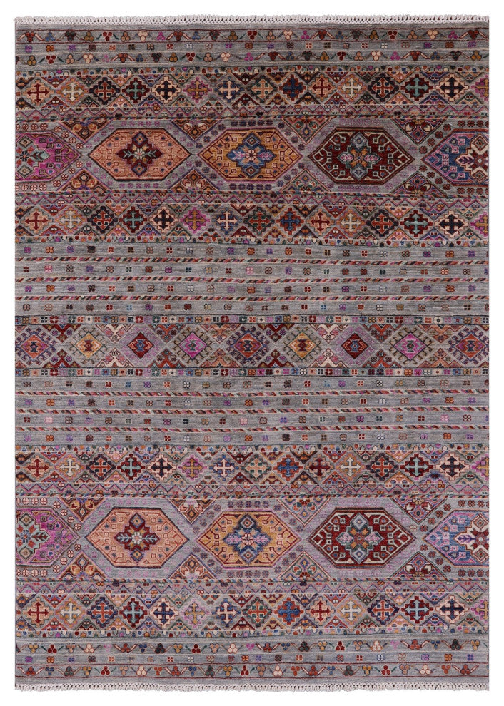 Handmade Khorjin Super Kazak Rug 5' 8" X 7' 10" Q11267