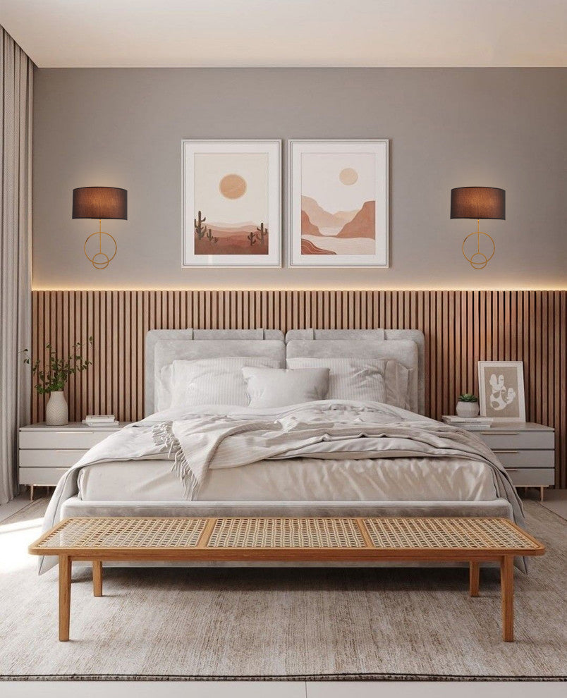 Bethel International LA38W14SB 1-Light Wall Sconce, Satin Brass