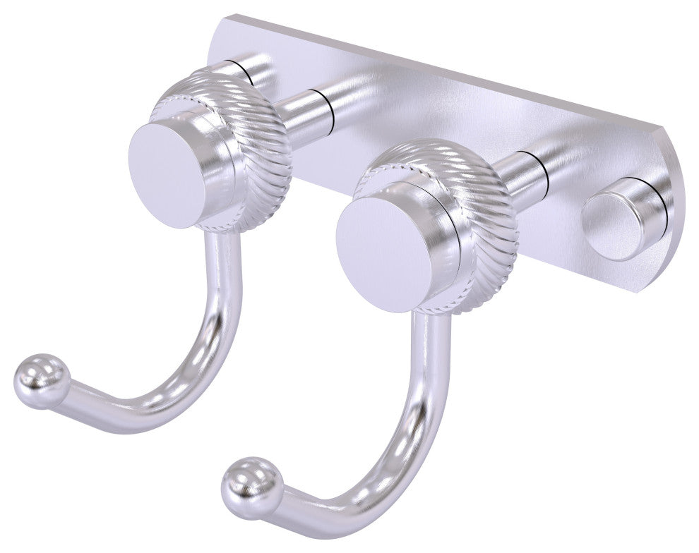 Mercury 2 Position Multi Hook with Twisted Accent, Satin Chrome