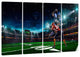 "American Football Player" Sports Digital Canvas Print, 4 Panels, 48"x28"