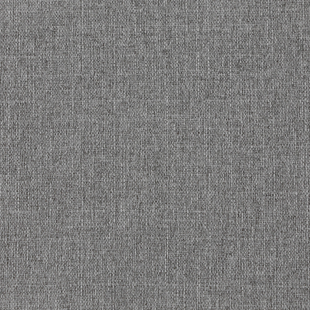 Mackenzie Linen Textured Fabric 5-Piece Modular L-Shaped Sectional, Grey