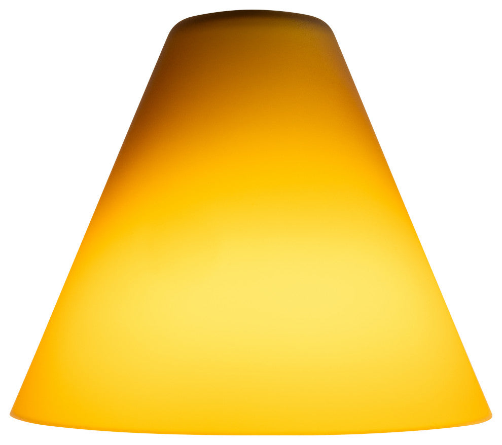 Inari Silk Martini Pendant Glass Shade, Amber