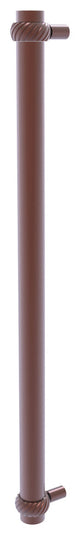 18" Refrigerator Pull With Twist Accents, Antique Copper