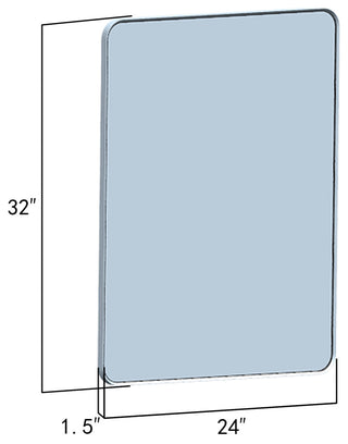 24'' Rectangle LED Lighted Accent Bathroom/Vanity Wall Mirror