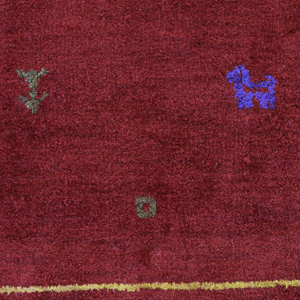 HAND KNOTTED LOOM SILK ECO-FRIENDLY AREA RUGS -6'x9',Rectangle,Red,Contemporary