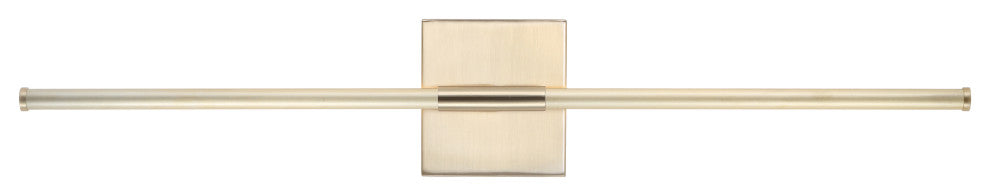 Makena 28" Dimmable Integrated Led Metal Wall Sconce, Gold