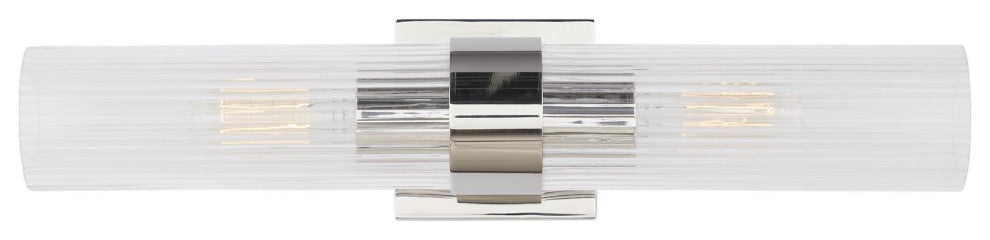 Geneva Linear Sconce, Polished Nickel