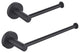 Circular 2-Piece Bathroom Hardware Set, Matte Black