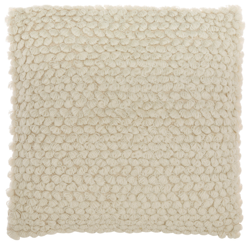 Mina Victory DC142 Throw Pillow, Ivory, 20" x 20"