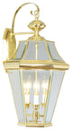 LIVEX Lighting 2361-02 Georgetown 3-Light Outdoor Wall Lantern