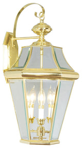 LIVEX Lighting 2361-02 Georgetown 3-Light Outdoor Wall Lantern