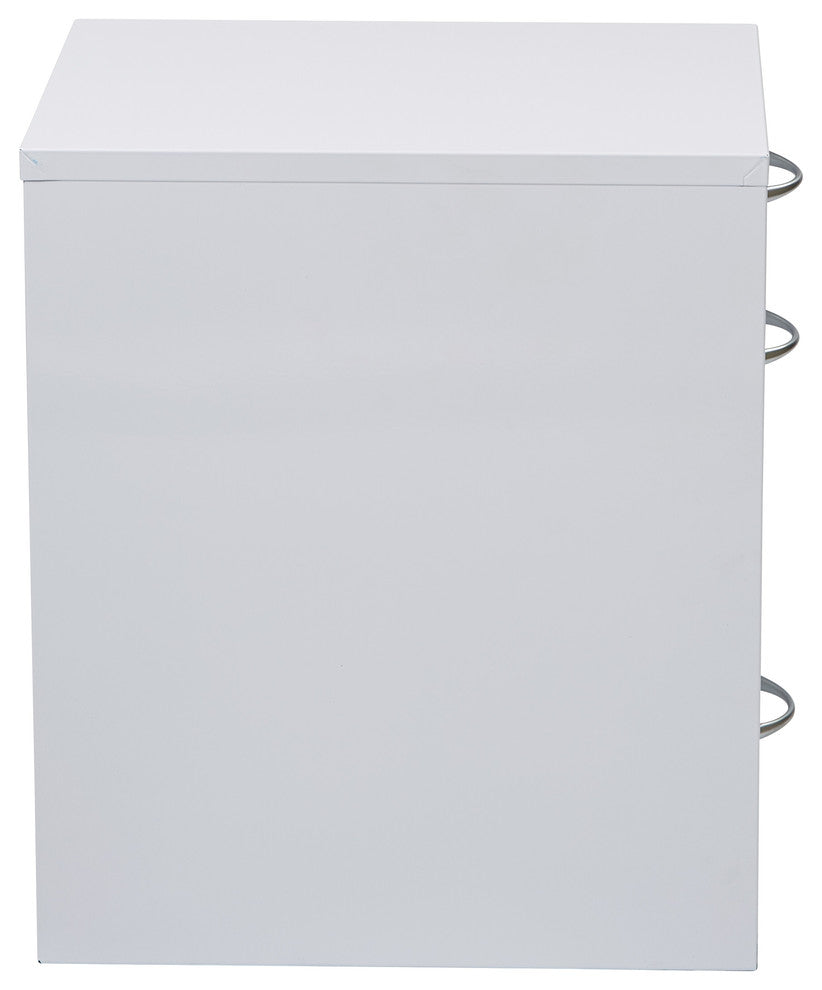 22" Pencil, Box, Storage File Cabinet, White