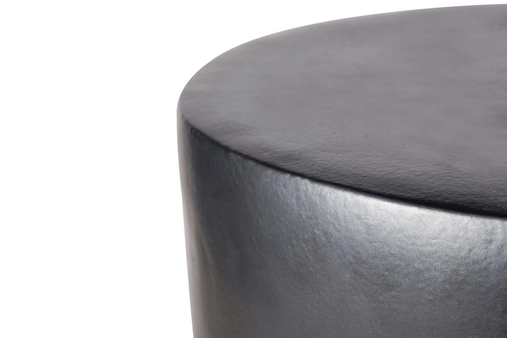 Serenity Grazed Side Table Tall, Pewter